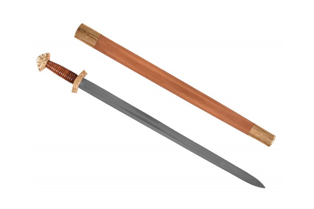 Viking long sword with sheath