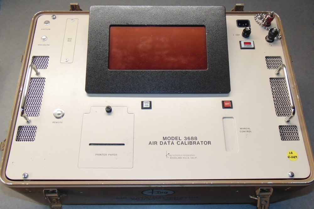 King Nutronics MODEL 3688 AIR DATA TEST SET CALIBRATOR
