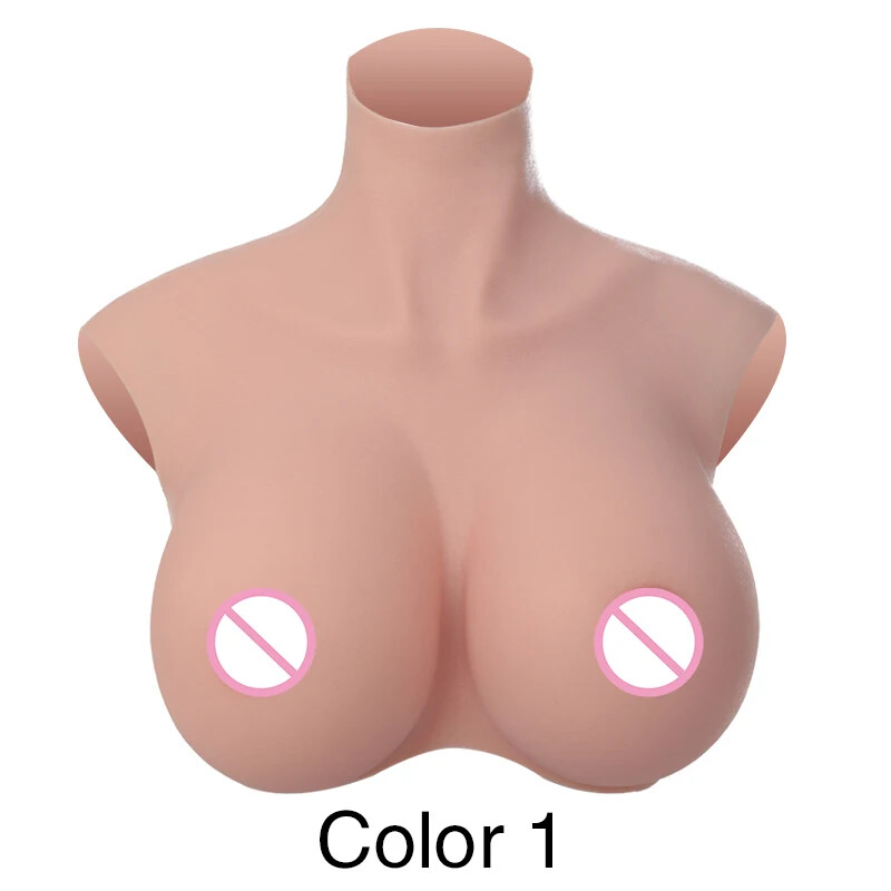 Oversize plus Realistic Silicone Breast Forms Fake Boobs Breast Plates