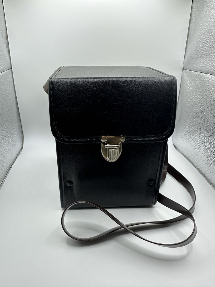 Vintage Polaroid Land Camera “The Button”, Strap, Case, Flash Bar “Untested”