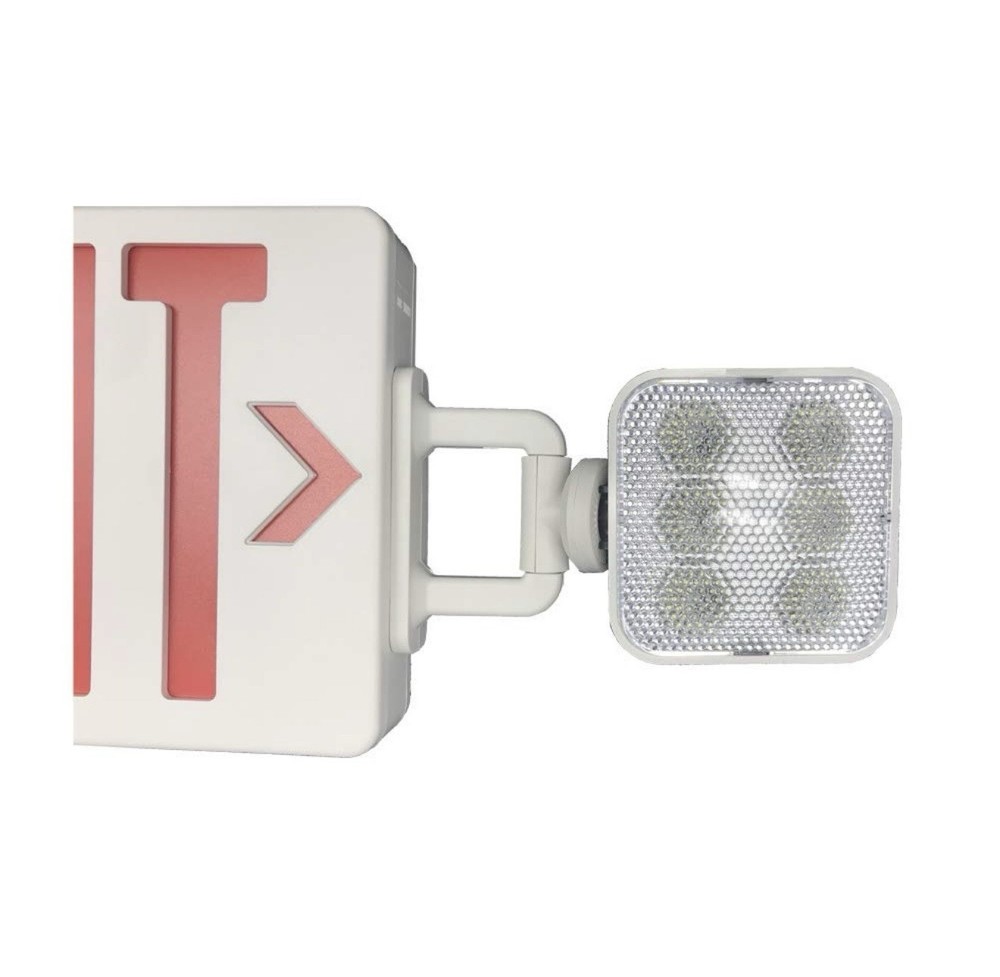 AmazonCommercial Emergency Light Exit Sign Exit Combo with Battery Backup