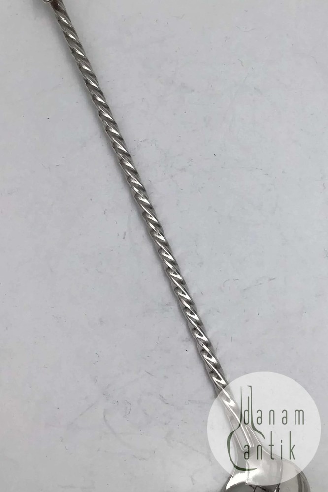 Danish ? Sterling Silver Cocktail Spoon / Mixing Spoon