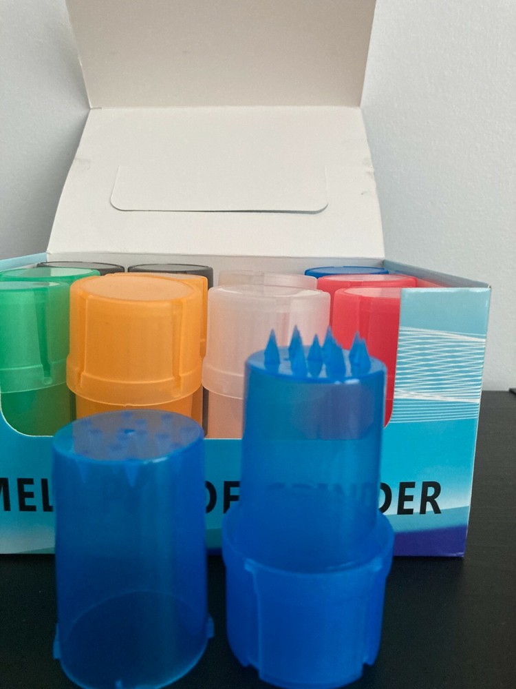 Herb Crusher Grinder Container Spice Plastic color.