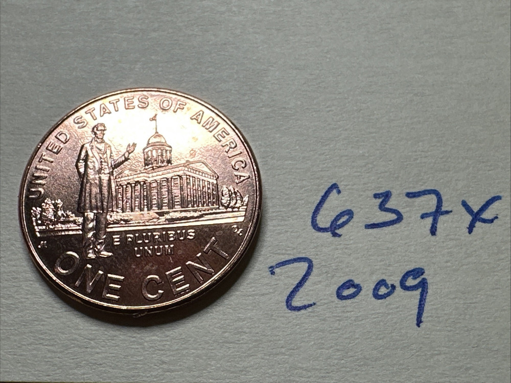2009 P Lincoln Bicentennial Cent Penny 1C 637X