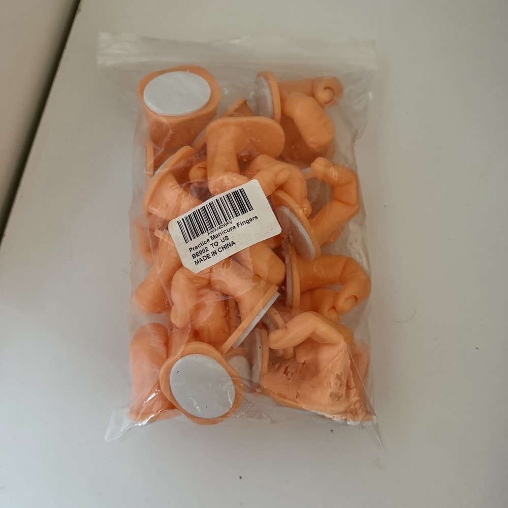 Practice Manicure Fingers Without Nail Tips, 22 Pieces New Opened Package