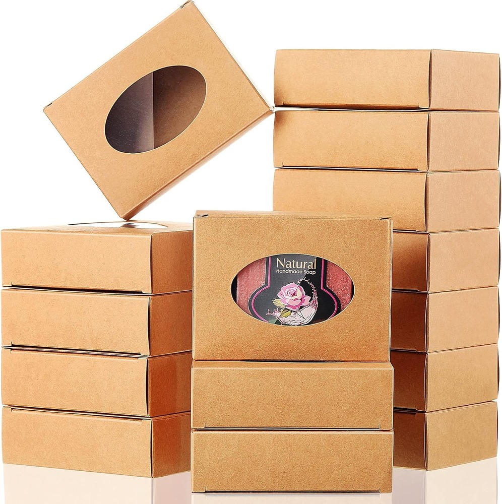Soap Boxes for Homemade Soaps x 1.2 Inch Rec Soap Boxes with