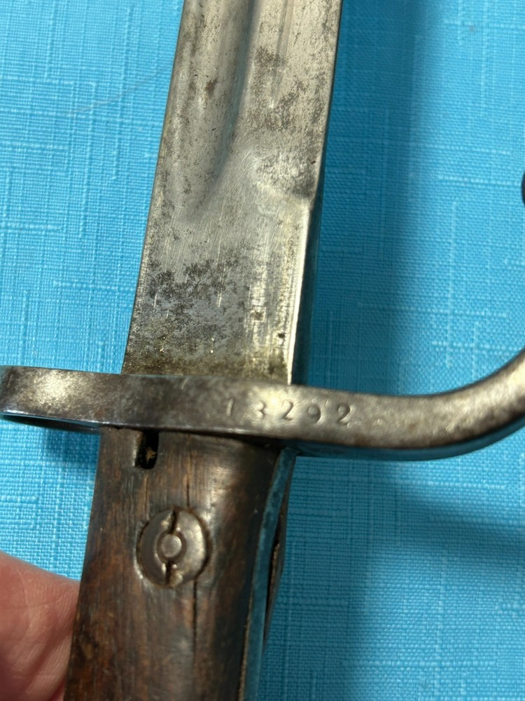 1890s Turkish Mauser Bayonet w/ Scabbard