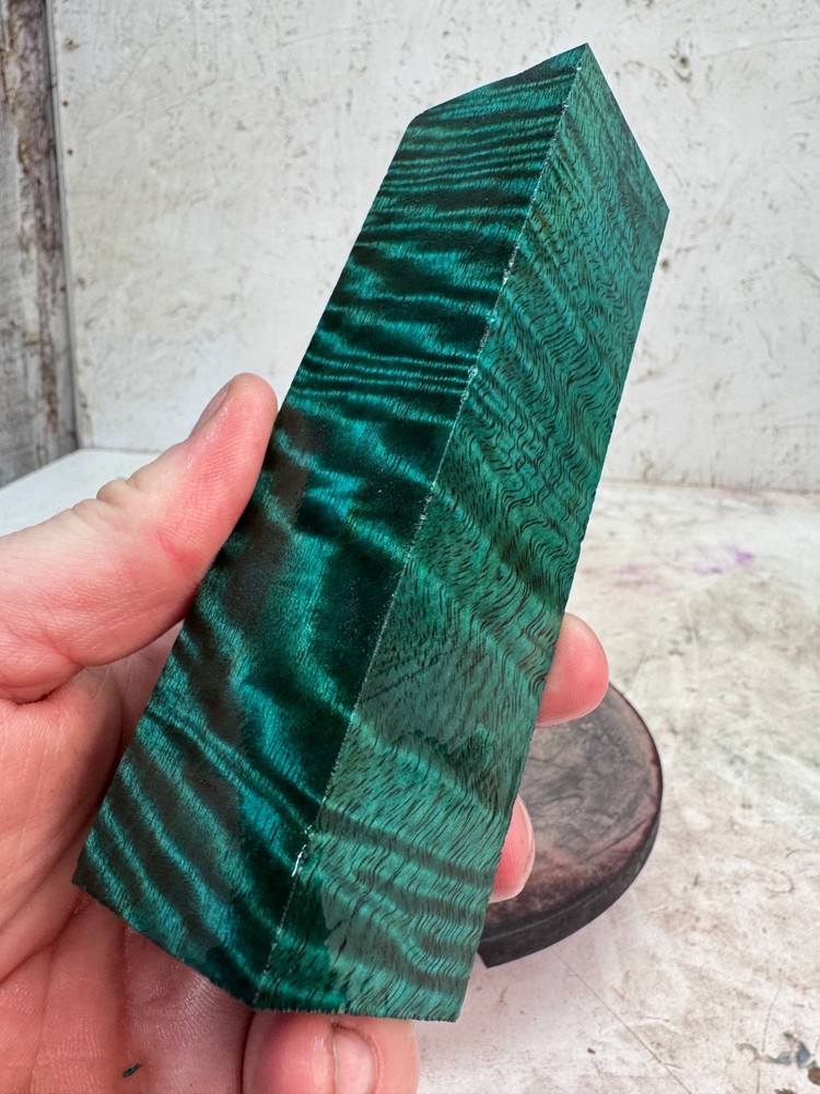 Stabilized Curly Mango Turning Blank or Knife Blank | SCM 750