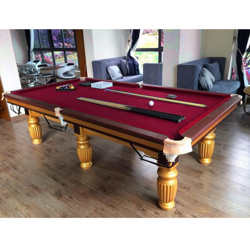 Billiards Pool Tablecloth with Cushion Strips 7ft Red