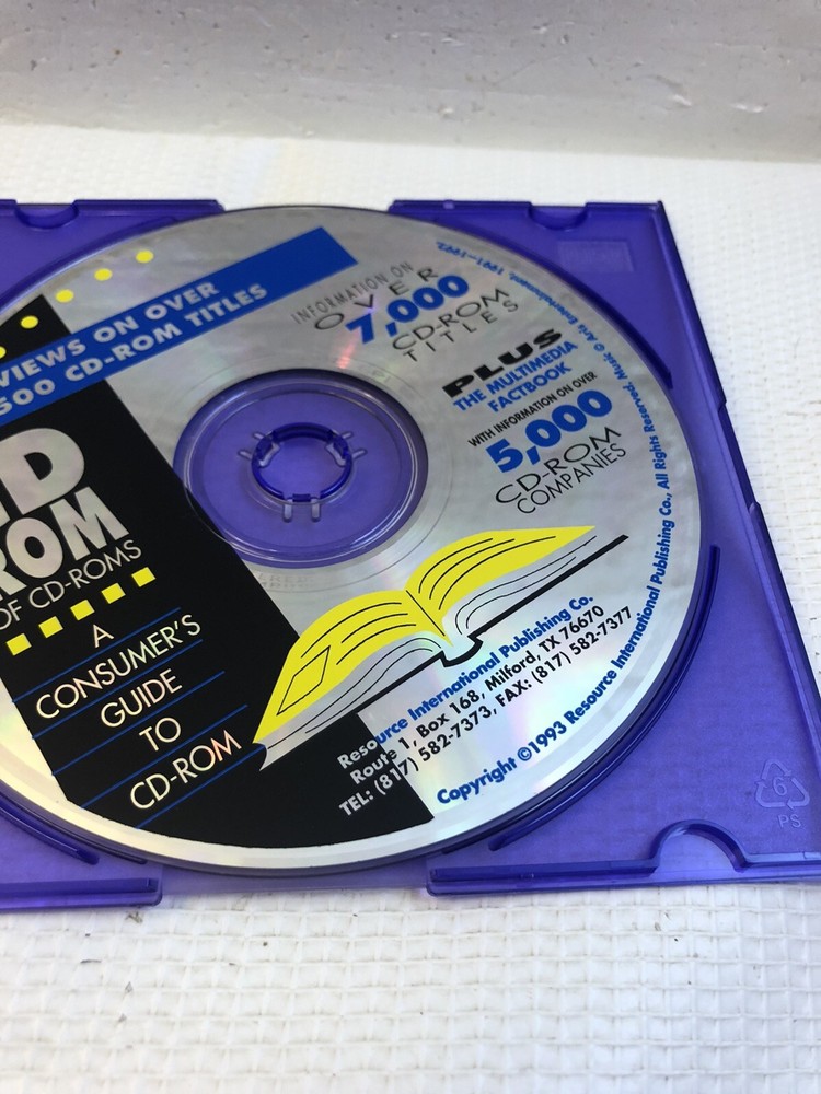 1993 Resource search review Info Archive Database Game Titles Software CDROM PC