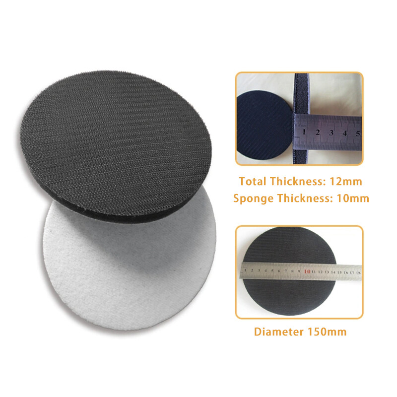 6 Inch 150mm Soft Sponge Cushion Interface Buffer Backing Pads For Sanding Pad