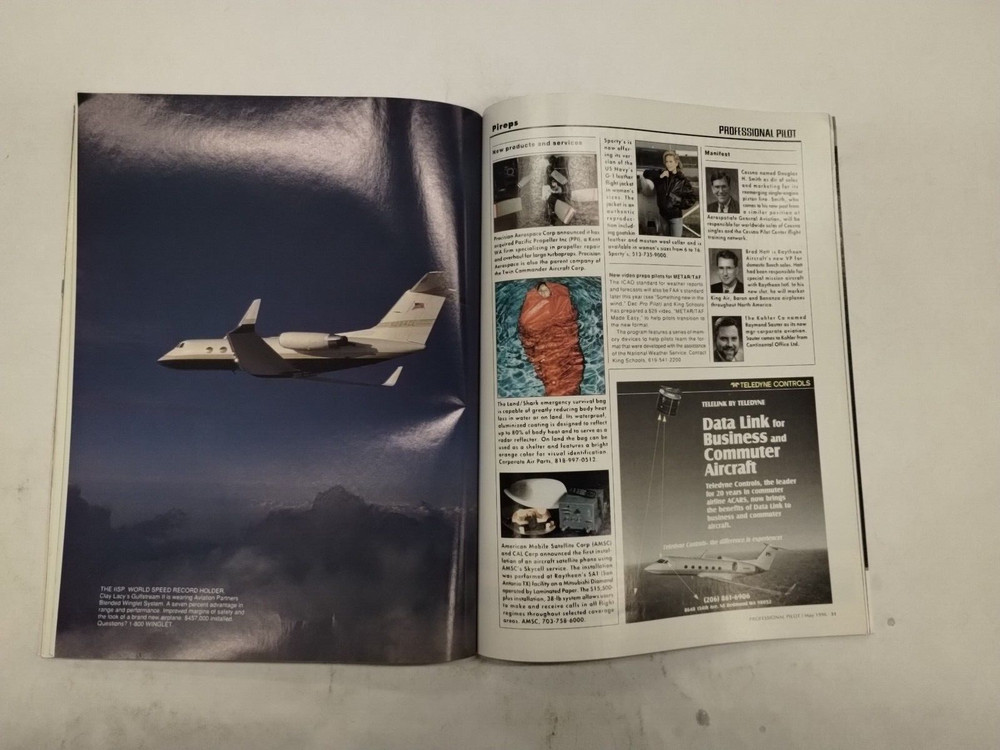 Professional Pilot Magazine /Volume 30/ No. 5/ May 1996-Original