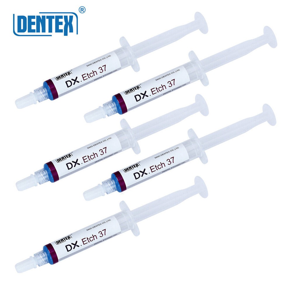 5 Kits Dental Acid Etch Etching Gel 37% 5 ml/ Dentex