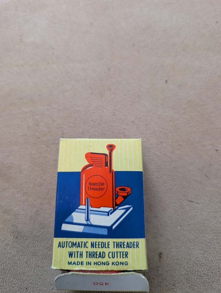 Vintage Automatic Needle Threader With Thread Cutter Box Instructions New