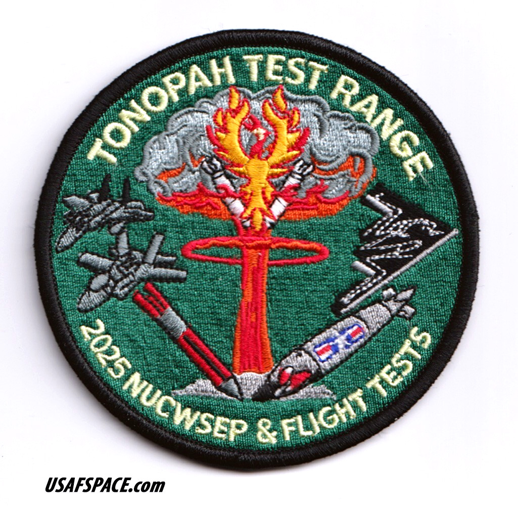 USAF TONOPAH TEST RANGE Nuclear Weapons-B61-12-2025 FLIGHT TEST NUCWSEP PATCH