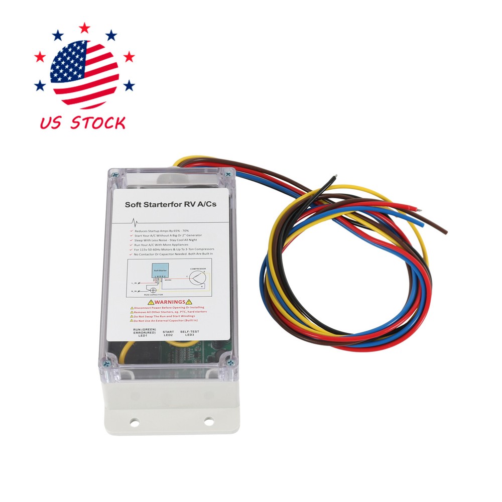 A/C Soft Starter Smart Control Kit Enables Easy Start an A/C & Appliances on RV