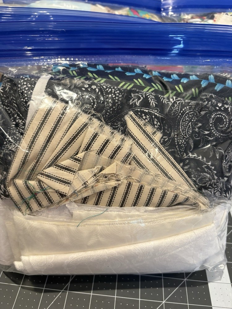 cotton fabric scraps lot