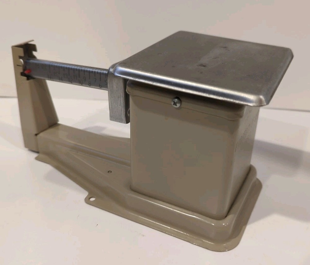 Vtg US Postal Service Beige Letter Scale Analog