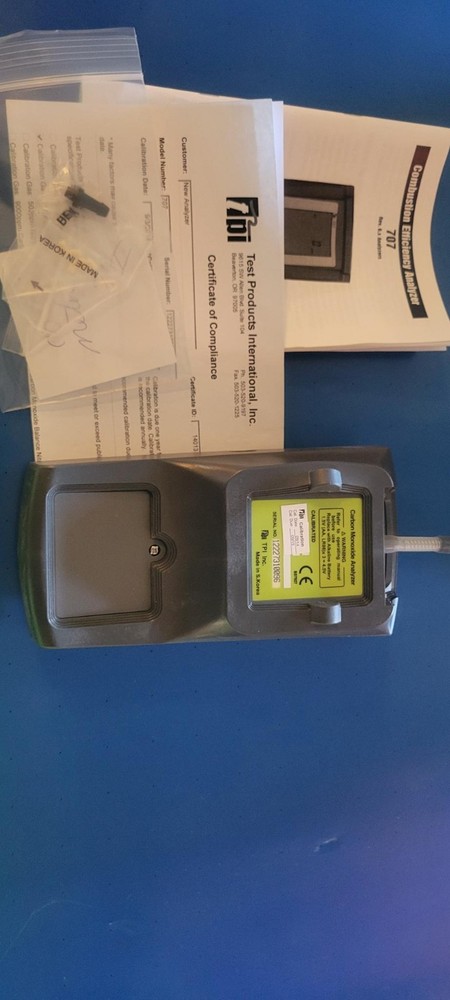 TPI 707 Carbon Monoxide Analyzer Tool With Case - Combustion Efficiency