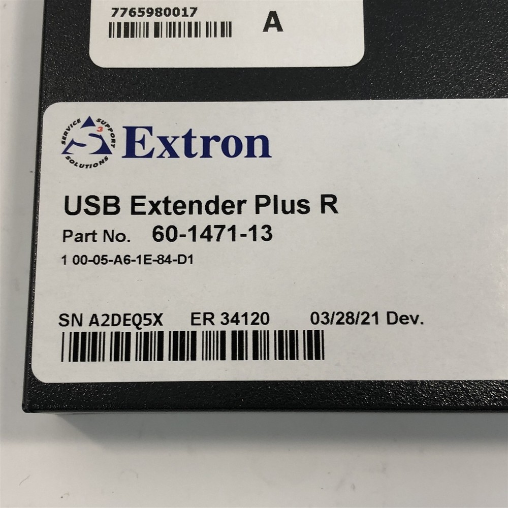 New Extron USB Extender Plus R Receiver P/N: 60-1471-13