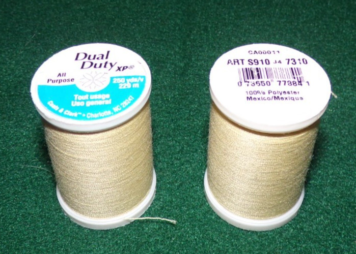 Dual Duty All Purpose Polyester Thread, 250 yards, Primrose (7310)