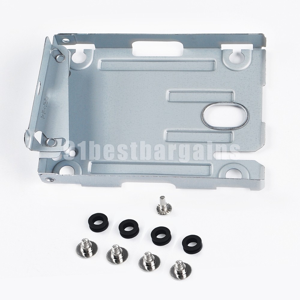 For PS3 Super Slim internal Hard Disk Drive HDD Mounting Bracket Caddy + Screws