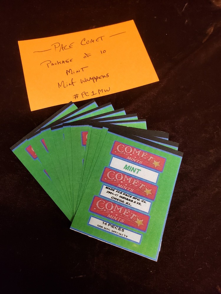 REPO PACE COMET GREEN MINT WRAPPERS "MINT" 10 PACK MINT #PC1 MINT