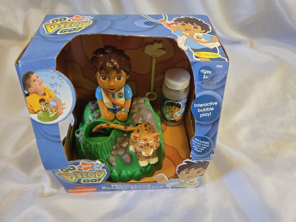 New Go Diego Go Motorized Bubble Machine 2006 Viacom Nick JR Interactive Play