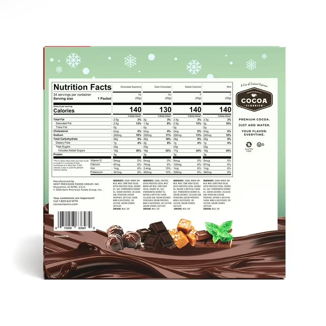 Cocoa Classics Hot Cocoa Mix, Variety Pack, 34 pk.