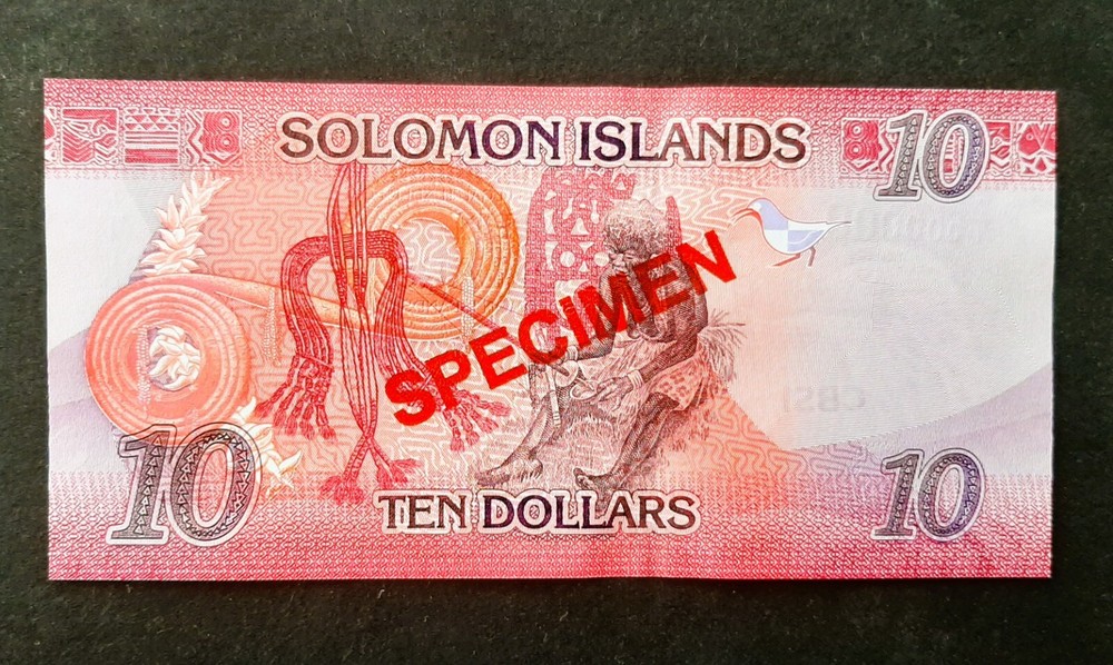 Solomon Islands p-33, UNC, 10 Dollars, 2022, SPECIMEN !!