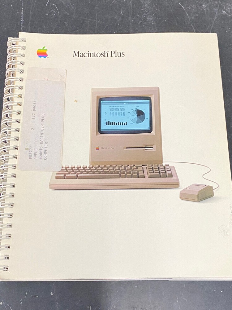 Vintage Manual - Apple macintosh plus computer manual