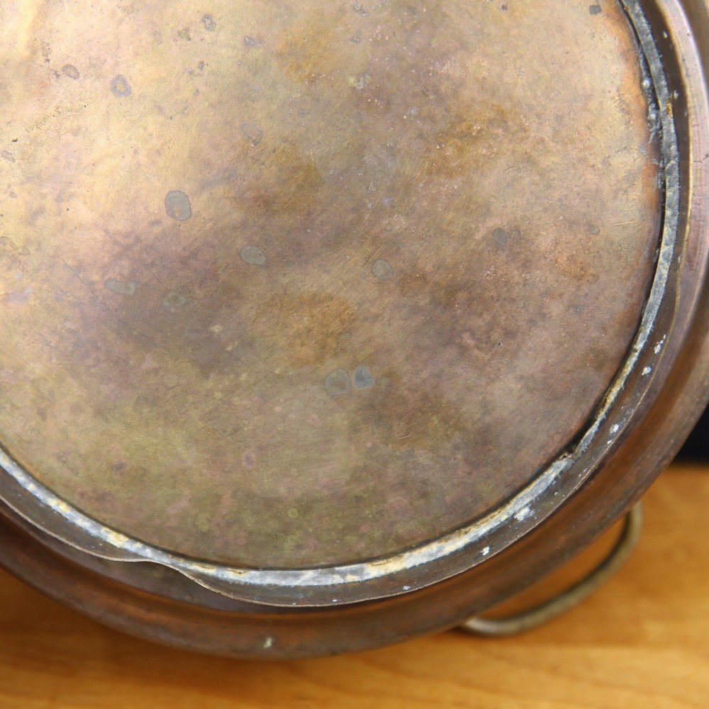 Antique Copper Three Piece Steamer Warmer Pot Insert? Decor Only