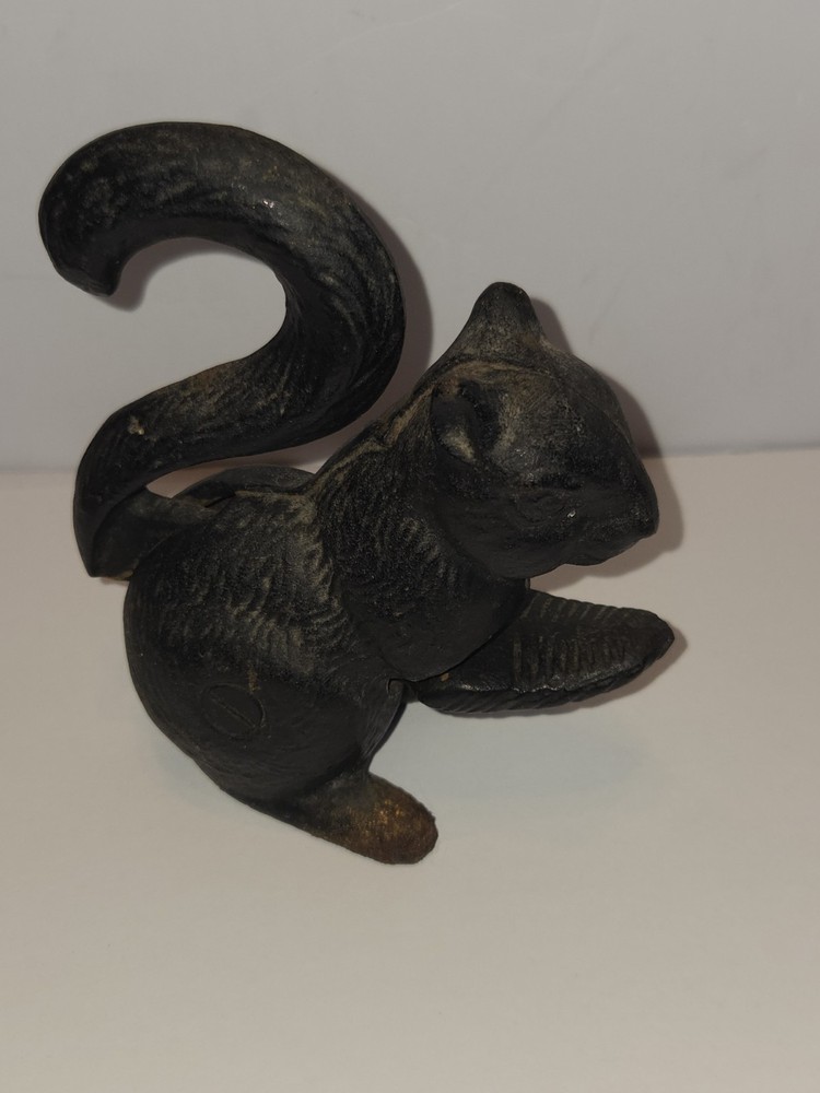 Vintage Cast Irin Squirrel Nut Cracker WOW