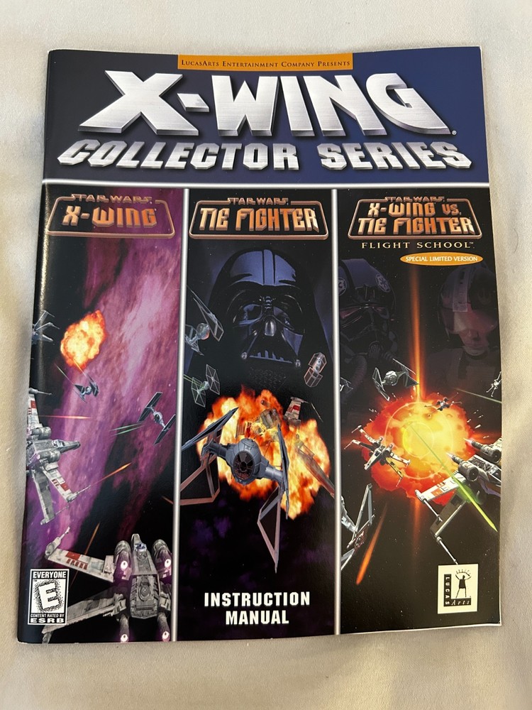 X-Wing Collector Series Instruction Manual & Keyboard Reference Guide - Original