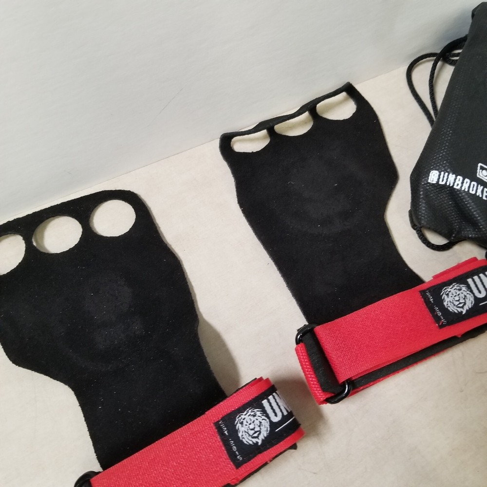 HAND GRIPS - Wrist Wrap - Real Leather Palm Protect wrist support -