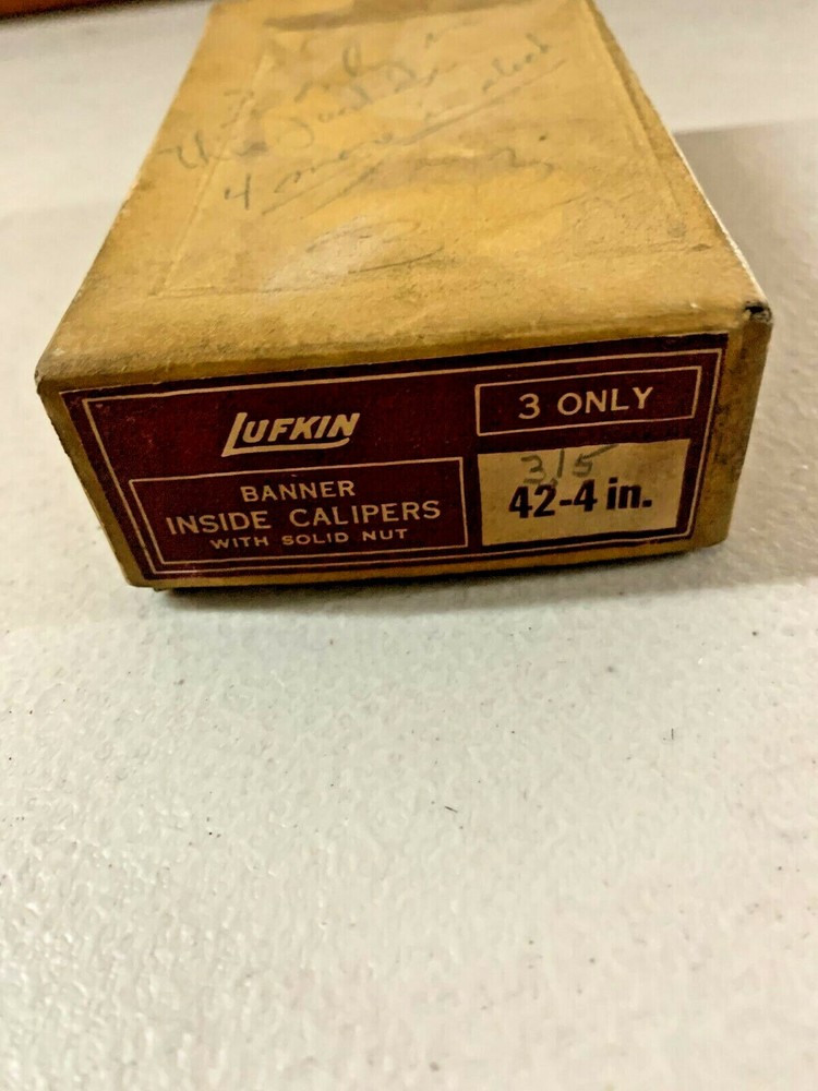 LUFKIN 42-4 INSIDE CALIPERS WITH SOLID NUT, 4" IN STOCK