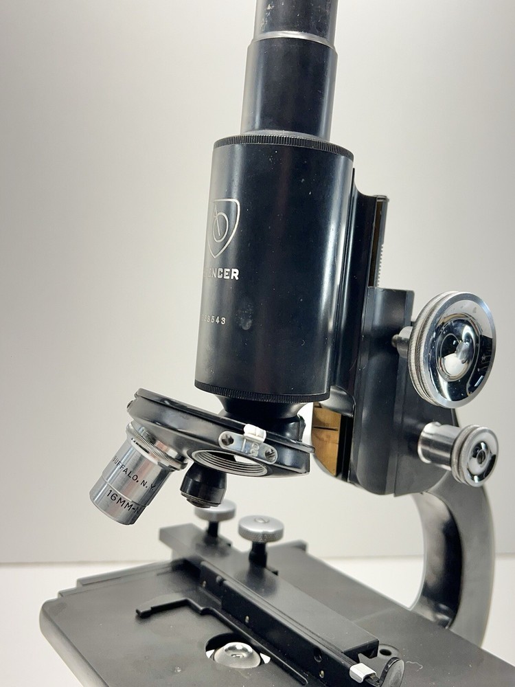 American Optical Spencer Microscope Vintage AO 1 Objectives Unknown Year