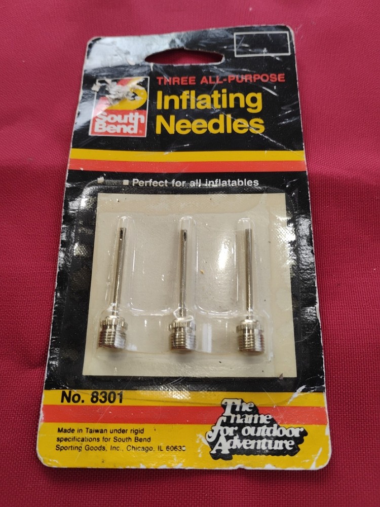 Vintage Prebarcode South Bend Inflating Needles New In Package