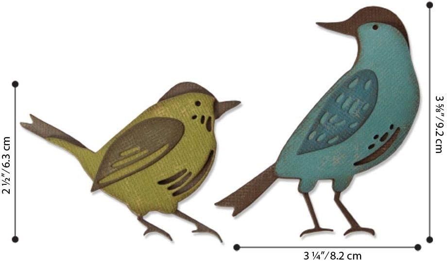 Birds Feathered Friends Sizzix Thinlits Bird Die Set by Tim Holtz 664433 NEW!