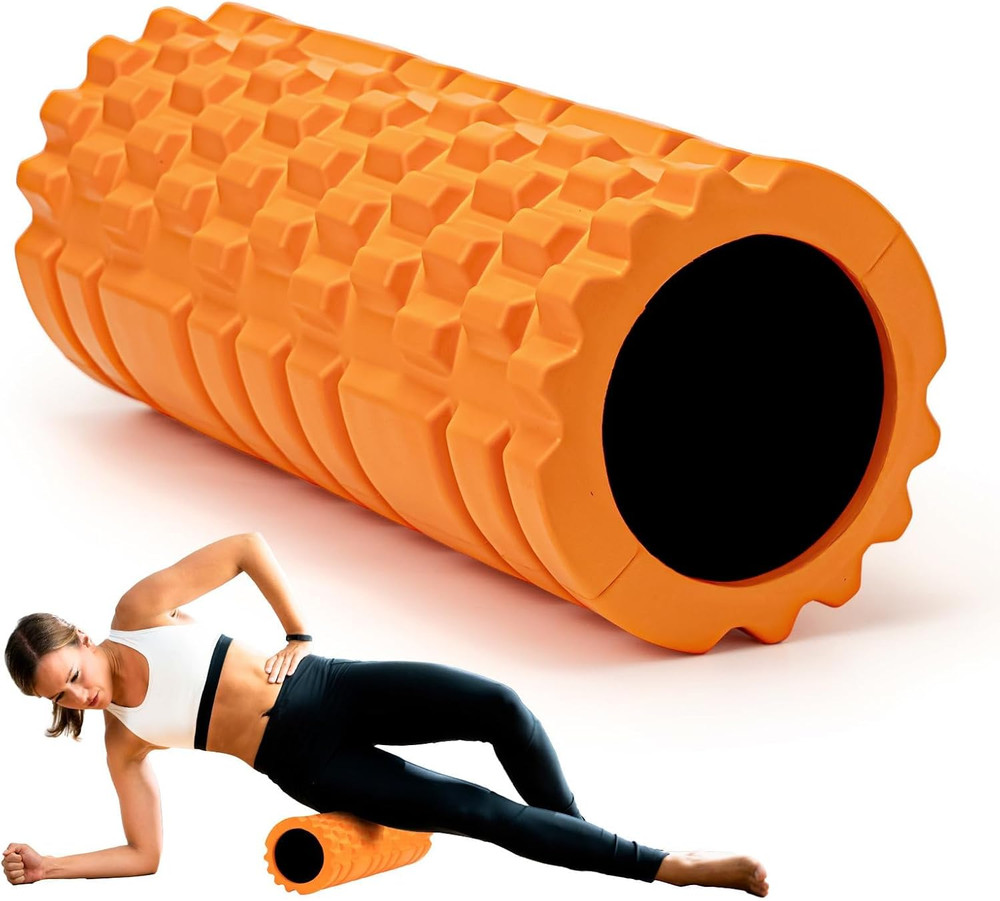 Foam Roller High Density 13" Patented Exercise Roller for Deep Tissue Muscle Mas