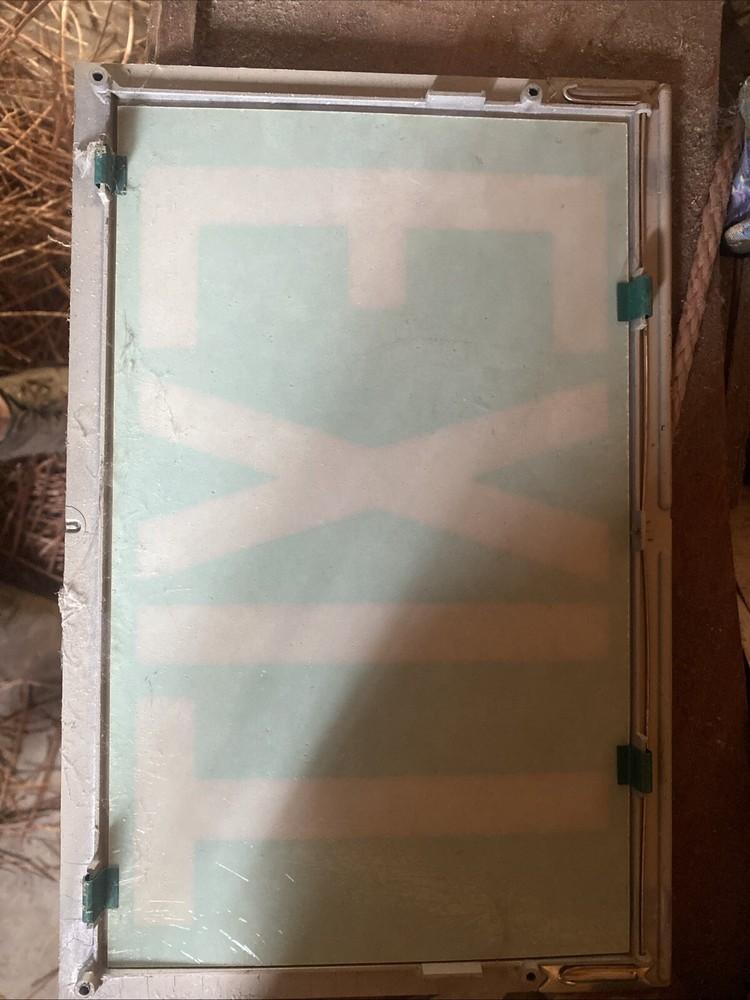 vintage exit sign green