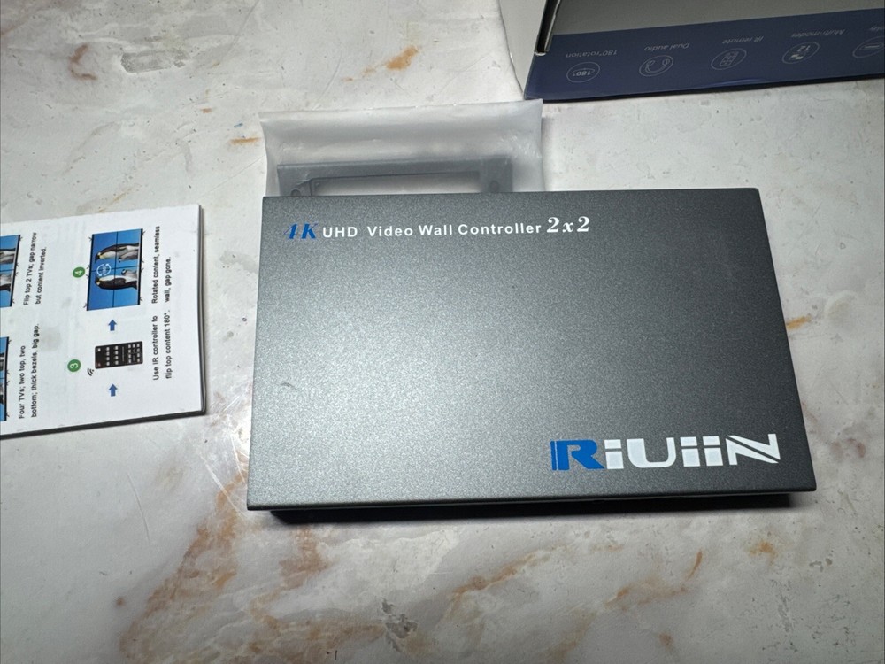 Video Wall Controller 12 Mode HDMI/USB-C 4K Input TV Wall Controller/Proces 2x2