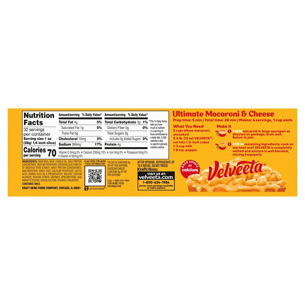 Velveeta Original Cheese, 32 oz (3 pack)