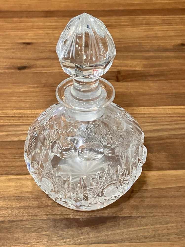 Vintage Cut Crystal Perfume Bottle