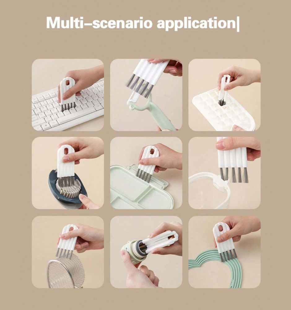 5PACK Cleaning Soft Brush Curved Handle Keyboard Electronics Cleaning US STOCK~
