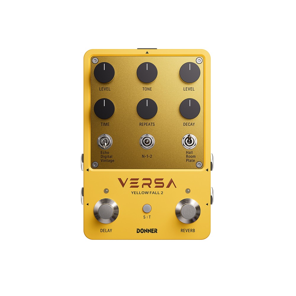 Donner Yellow Fall II Effect Pedal Delay & Reverb Combo Effect Echo Digital Mode