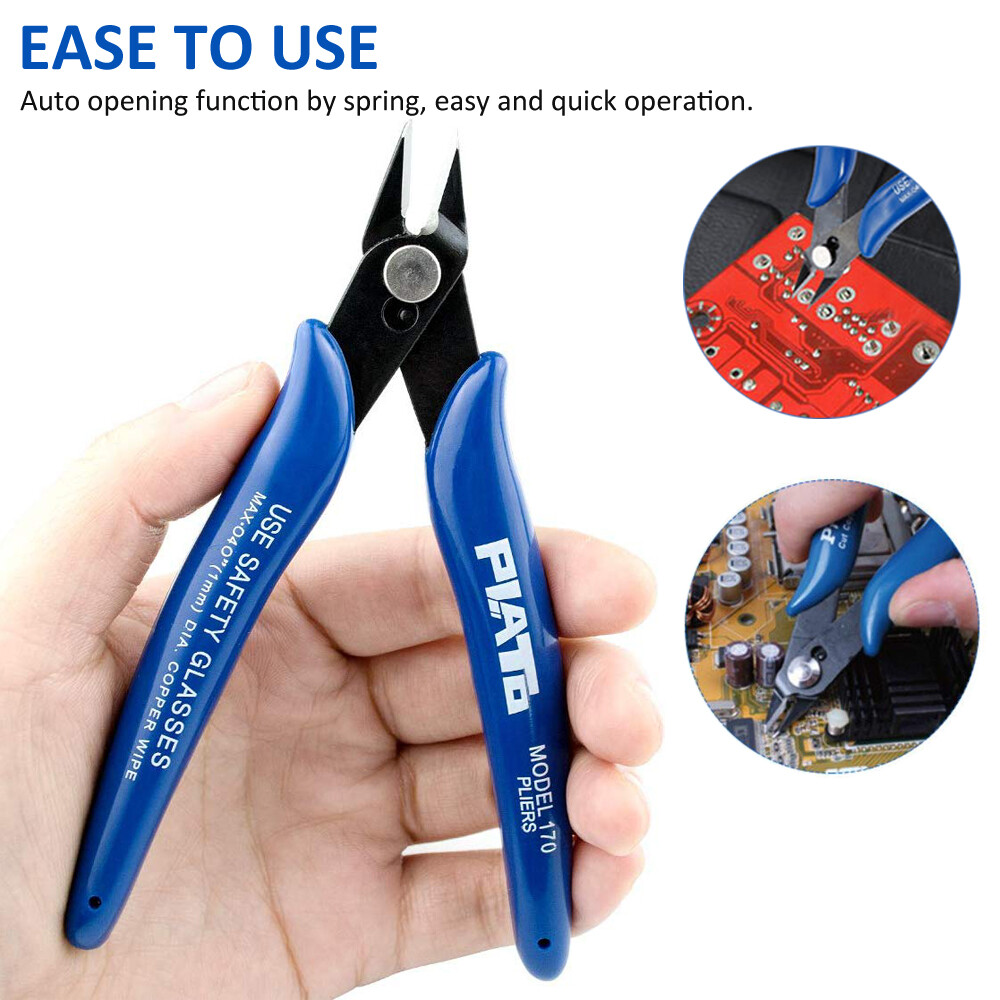 US PLATO 170 Wire Cutters Small Wire Nipper Flush Diagonal Side Cutter Pliers