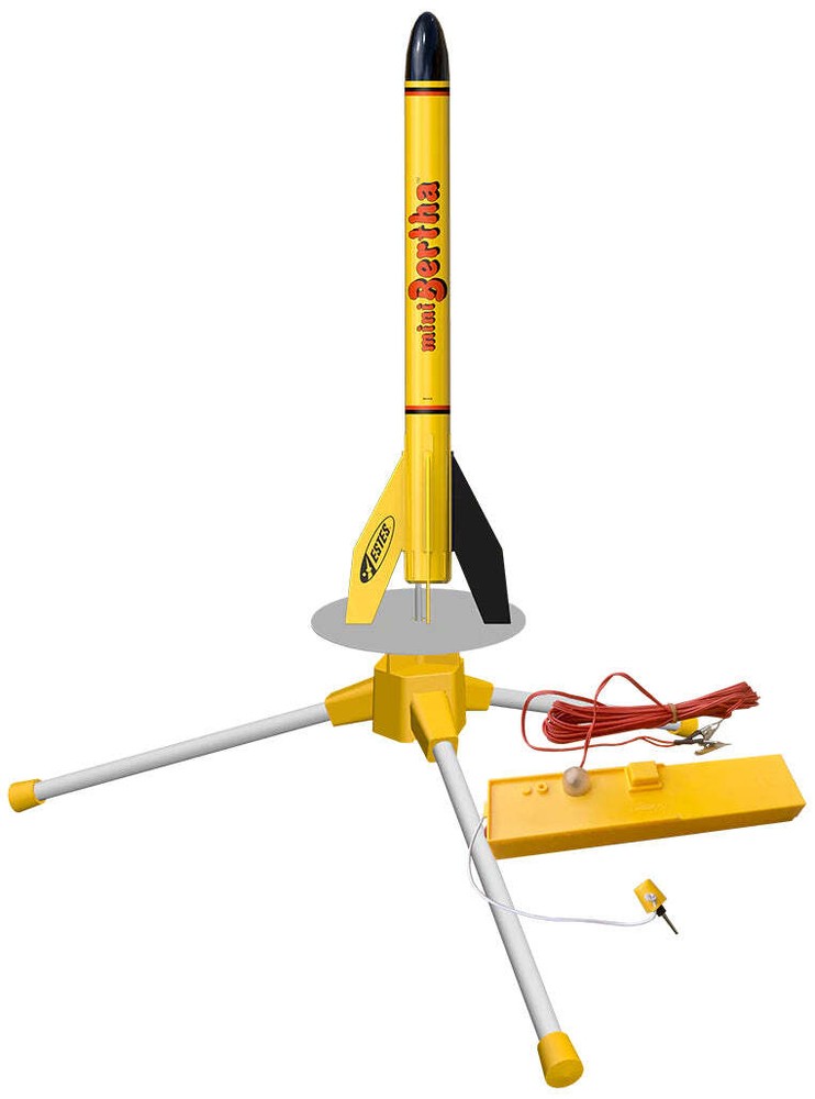Estes Mini Bertha Beginner Model Rocket Launch Set w/ Launch Pad & Controller