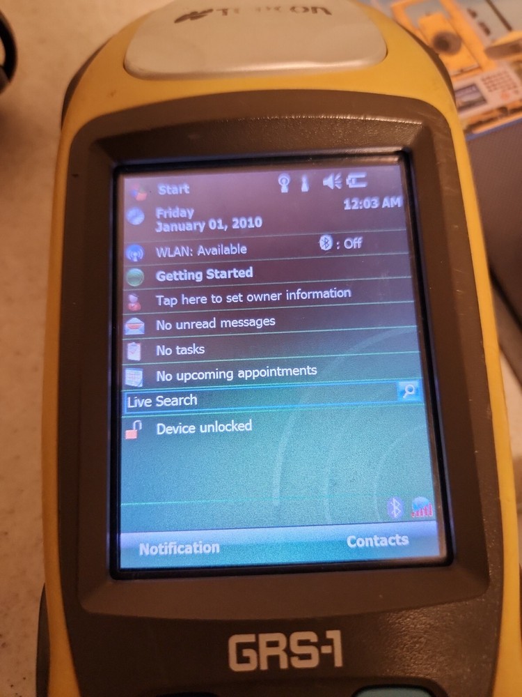 TOPCON GRS-1 FIELD CONTROLLER RECEIVER /w Accessories, Topsurv 8