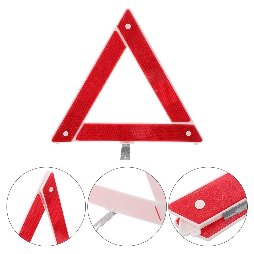 Vehicle Warning Triangle Car Reflective Emergency Roadside Triangles